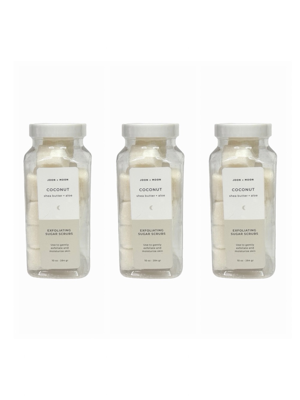 Anthropologie X Joon x Moon Exfoliating Sugar Scrubs - 10 oz - Coconut - 3 Count